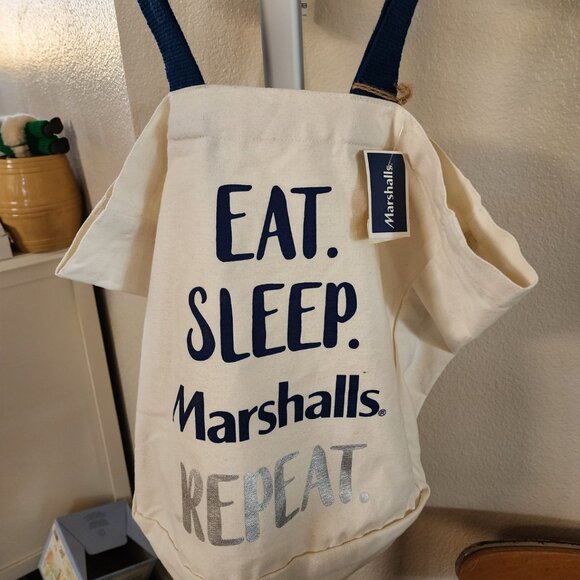 Marshalls Jute Cotton Tote Bag Brand New with Tags - Picture 2 of 5